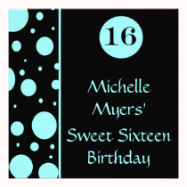 Aqua Bubbling Bubbles Invitation invitations