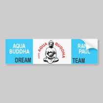 Aqua Buddha Bumper Sticker bumper stickers