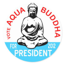 Aqua Buddha Sticker