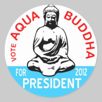 Aqua Buddha Sticker stickers