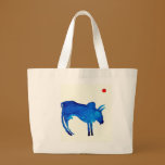 Aqua Bull Tote Bag