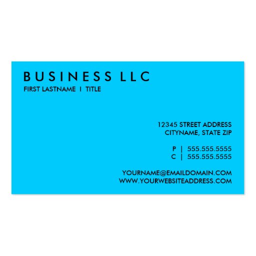 aqua. business cards (back side)