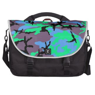 Aqua Camouflage Commuter Bag