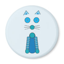 Aqua CAT magnets by RLMdesignes Aqua CAT magnets