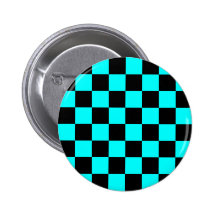 Aqua Checkerboard Button