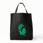 Aqua Colored Dragon Tote Bags