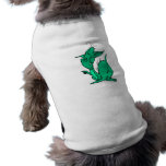 Aqua Colored Dragon Dog T-shirt