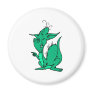 Aqua Colored Dragon Fridge Magnet
