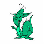 Aqua Colored Dragon Photo Sculpture