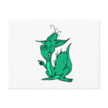 Aqua Colored Dragon Post Cards