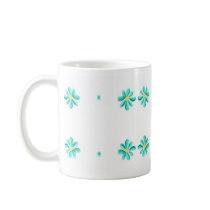 Aqua Daisies Coffee Mug