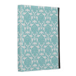 Aqua Damask iPad Case