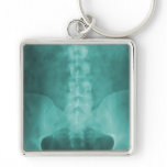 Aqua Digital X-Ray Art Keychain