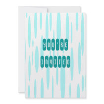 Aqua Dreads Personalized Invitation