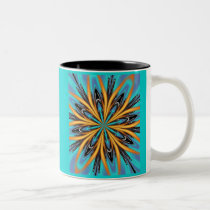 Aqua Duo mugs by sharpcreations Aqua Duo mugs