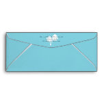 Aqua Envelope with Palm Trees