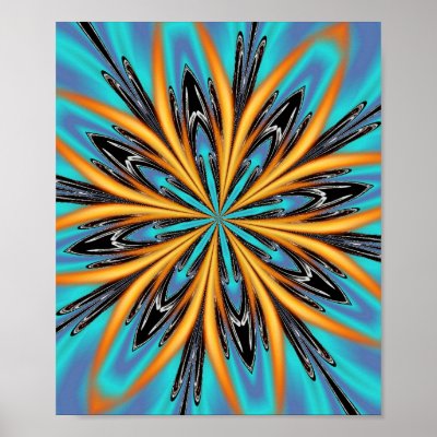 Aqua Firestar Posters by sharpcreations
