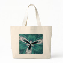 "Aqua Flower Abstract" Bag bags