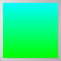 Aqua Gradient Print