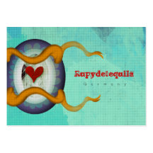 Aqua green Coat of arms Business card