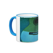Aqua Guitar mugs