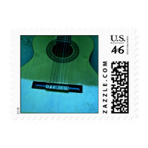 Aqua Guitar postage