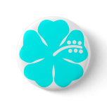 Aqua hibiscus flower buttons