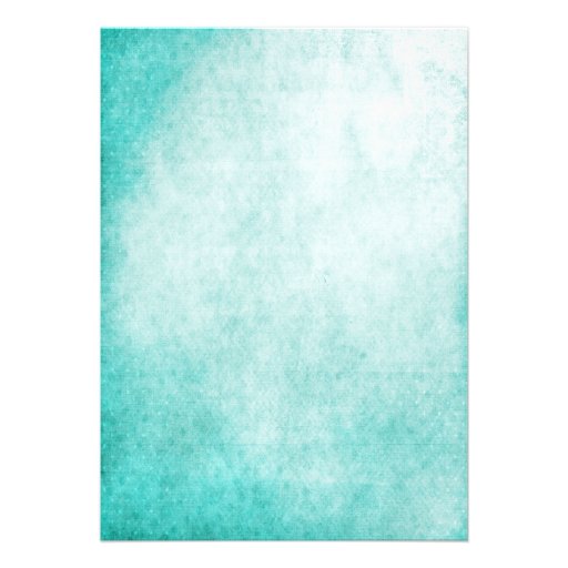 Aqua Hummingbird Watercolor Wedding Invitation