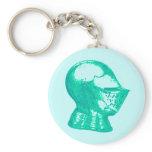 Aqua Knight Armor Medieval Helmet Knights Key Chains