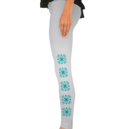 Aqua Knotwork Leggings