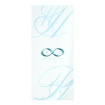 Aqua Love Infinity Hand Clasp Logo Wedding Invite