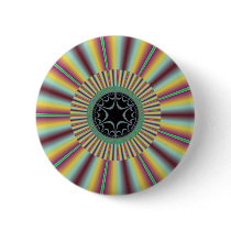 Aqua Magenta Sunburst Fractal Pins