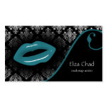 aqua Makeup artist Business Cards business cards