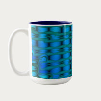 Aqua Marbled Mug by naturespaintbox Aqua Marbled Mug