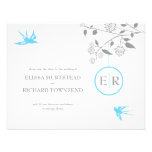 Aqua Marigold Save the Date Announcements