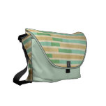 Aqua, Mint & Khaki Striped Rickshaw Messenger Bag messenger bags