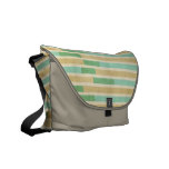 Aqua, Mint & Khaki Striped Rickshaw Messenger Bag messenger bags