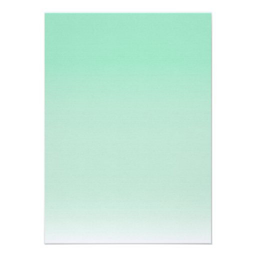 Aqua Ombré  Palm Trees Beach Wedding Invitation