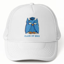 Aqua Owl Grad Hat