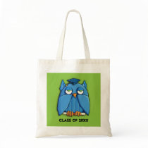 Aqua Owl green Grad Bag