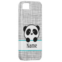 Aqua Personalized Panda casemate cases
