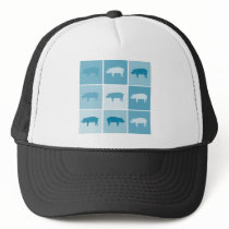 Aqua Piggies Trucker Hat