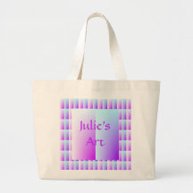 Aqua Pink Pastels Canvas Bags