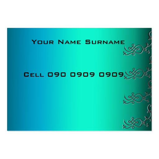 Aqua pixels Business Card (back side)