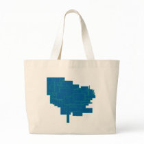 aqua pools in space beach bag