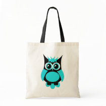 Aqua Punk Owl Bag