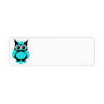 Aqua Punk Owl Label