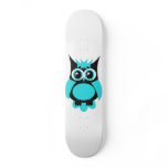 Aqua Punk Owl Skateboard Aqua Punk Owl Skateboard