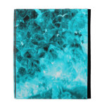 Aqua Quartz Crystal Cluster iPad Case Cover