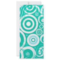 aqua_retro_circles customized rack card